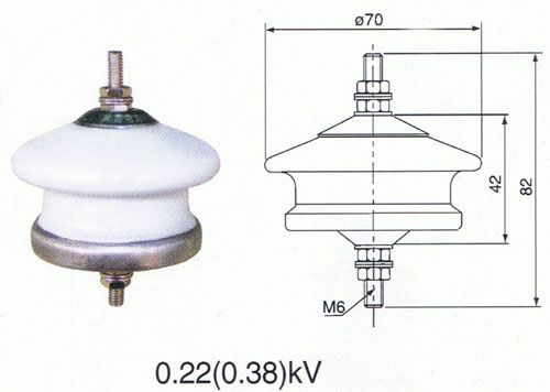 陶瓷低壓避雷器Y1.5W-(0.28-0.8)/（1.3-3.9）